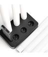 6-pack vita LED-ljus inkl. laddstation - Ø2cm, H: 25cm, antikljus, inkl. fjärrkontroll, timer