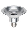 BA15d AR70 9W dæmpbar LED pære, 12V - 510lm, 35 grader, grå kabinet