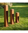 Corten trädgårdslampa - 50cm, 12W, IP65 utomhus, inkl. ljuskälla