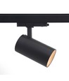 29W 3-fase spanningsrail spot RA98 - 110lm/w, 38 graden, zwart