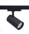 29W 3-fase spanningsrail spot RA98 - 110lm/w, 38 graden, zwart