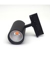 29W 3-fase spanningsrail spot RA98 - 110lm/w, 38 graden, zwart