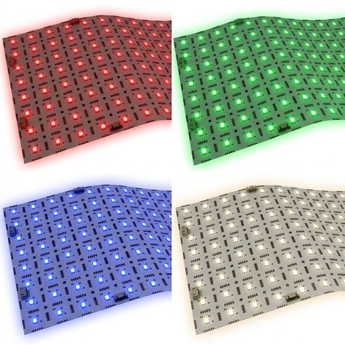 Vouwbaar LED Paneel RGB+NW RA95 - 24V DC, IP20, 49x24, 45W