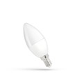 Ampoule LED flamme E14 8W - C38, verre dépoli