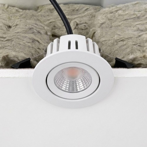Spot encastrable 7W RA96 CCT + DimToWarm pour isolation - dimmable, Trou: Ø6,8 cm, Dim: Ø9,3 cm