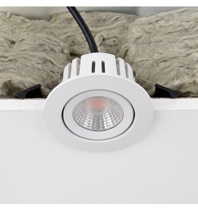 Spot encastrable 7W RA96 CCT + DimToWarm pour isolation - dimmable, Trou: Ø6,8 cm, Dim: Ø9,3 cm