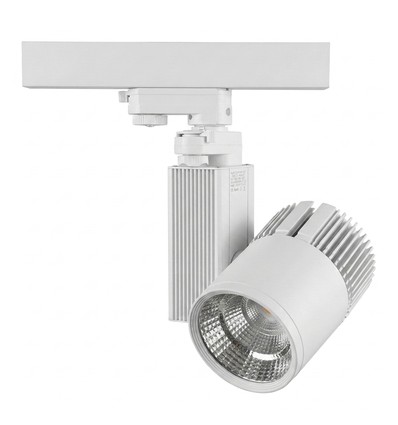 Outlet: 25W LED railspot - 3-fasen, 4000K, RA90, wit