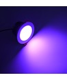 13W Ø11,4cm innfellingsspot RGB+CCT RA93 - 24V DC, Hull: Ø9,5 cm, Mål: Ø11,4 cm, Hvit kant