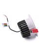 13W Ø11,4cm innfellingsspot RGB+CCT RA93 - 24V DC, Hull: Ø9,5 cm, Mål: Ø11,4 cm, Hvit kant