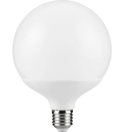 E27 18W dimbare LED globe lamp - G120, 2100lm, opaal glas, 2700K