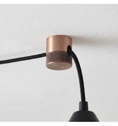 Suspension en cuivre - Pour lampes suspendues, par ex.