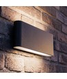 Applique 12W DuoLume - Rectangle, IP65, noir, haut/bas, intérieur/extérieur, source incluse
