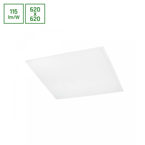 62x62 ALGINE LED-panel, 40W - 120°, vit ram, kallvit, bakbelyst