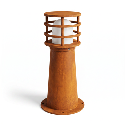 Lampe de jardin Corten 11W - 40 cm, IP65 extérieur, source lumineuse incluse