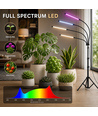 Lampe de croissance LEDlife avec trépied - 4 lampes, minuterie et télécommande