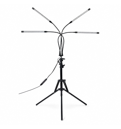 Lampe de croissance LEDlife avec trépied - 4 lampes, minuterie et télécommande