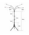 Lampe de croissance LEDlife avec trépied - 4 lampes, minuterie et télécommande