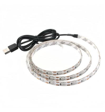 Ruban LED USB 80cm pour TV et PC - 60 LED par mètre