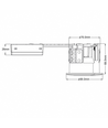 Spot encastrable GU10 Inno88 - Blanc mat, IP44, certifié pour installation en contact avec l