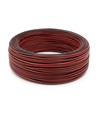 100m Kabel rød/sort - 2x0,35mm², 12-24V, til LED-strip