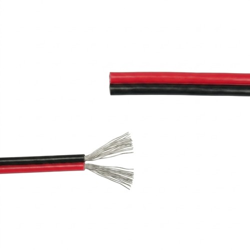 5m Câble rouge/noir - 2x0,35mm², 12V-24V, pour ruban LED