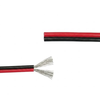 5m Câble rouge/noir - 2x0,35mm², 12V-24V, pour ruban LED
