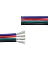 Câble RGB 5m - 4x0,35mm², 12V-24V, pour ruban LED