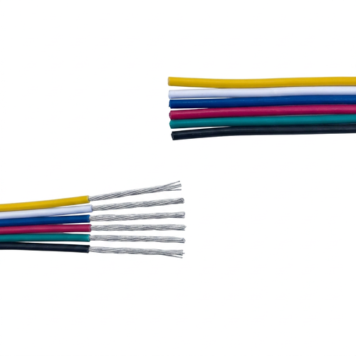 5m RGB+CCT-kabel för LED-strip - 6x0,35 mm², 12/24V