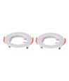 Pack de 2 kits Downlight MR16/GU10 - Sans source lumineuse, Blanc brillant, Trou: Ø6,3 cm, Dim: Ø8 cm