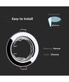 Pack de 2 kits Downlight MR16/GU10 - Sans source, chrome, Trou: Ø6,5 cm, Dim: Ø8 cm