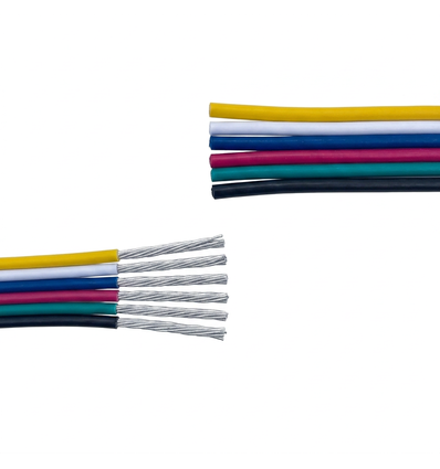 5m Câble RGBCCT 1,2mm² - 6 fils (16AWG), 12V-24V pour ruban LED