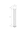 Suspension K5 en Groupe 3xE27 Ø10 Noir - Nielsen Light