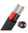 10m Câble rouge/noir, noir rond - 2x0,35mm², 12V-24V, pour ruban LED