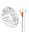 Câble CCT 100m, blanc rond - 3x0,35mm², 12V-24V pour ruban LED