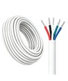 Câble RGBW 100m, blanc rond - 5x0,35mm², 12V-24V pour ruban LED