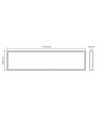 120x30 dagslysstyring panel, 36W - Høyde:32mm, 125lm/W, UGR19, flicker free