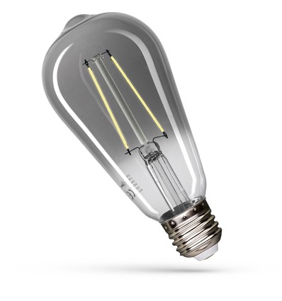 E27 2,5W ST65 LED pære - Modernshine dekorationspære, ravfarvet glas