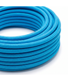 Câble textile 5m 2x0,75 mm² - 230V, Bleu clair
