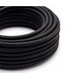 5m textilsladd 2x0,75 mm² - 230V, svart
