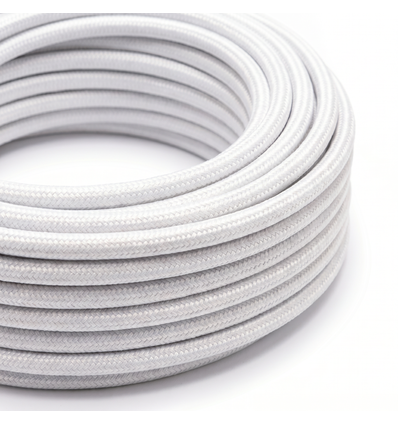 Câble textile 5m 2x0,75 mm² - 230V, Blanc