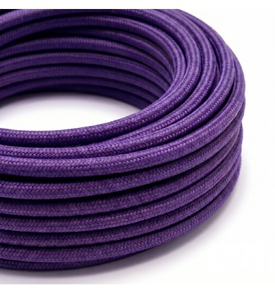 Câble textile 5m 2x0,75 mm² - 230V, Violet