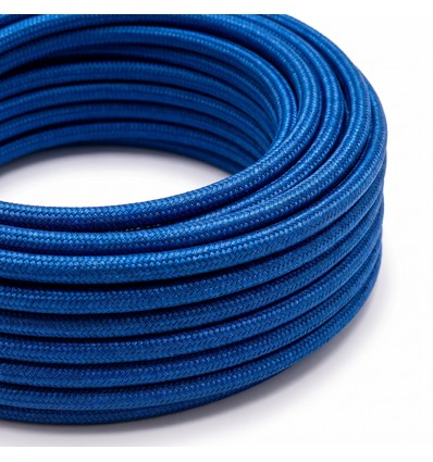 Câble textile 5m 2x0,75 mm² - 230V, bleu