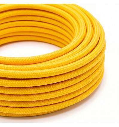 Câble textile 5m 2x0,75 mm² - 230V, Jaune