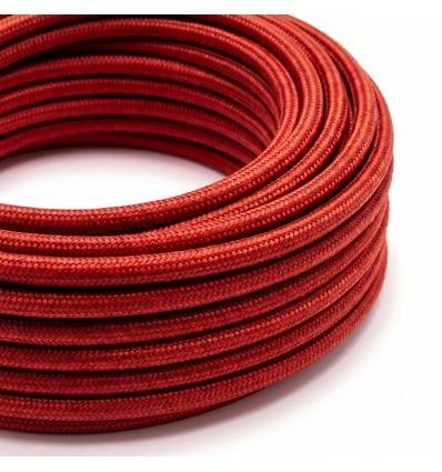 Câble textile 5m 2x0,75 mm² - 230V, Rouge