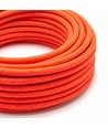 5m Câble textile 2x0.75 mm², tissu - 230V, Orange Néon