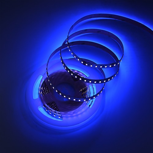 Ruban LED UV 400 nm 5m 10W/m - 24V DC, IP20, 120 LED par mètre