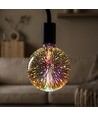 3D LED Ampoule 4W E27 - Effet étoile, 3000K, G125