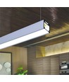 2m aluprofil LINEA20 EE7F/TY - Vitlackerad, utanpåliggande, LED-skena