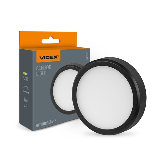 Oppladbar sensorlampe - magnetisk, USB-C, 3 lysfarger