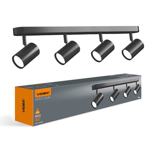 GU10 tak-/vägglampa för 4 ljuskällor - Vit, utan ljuskälla